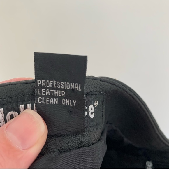 Women’s Y2K Dollhouse Leather Exposed Stitching Knee Length Skirt Size M - Picture 7 of 9